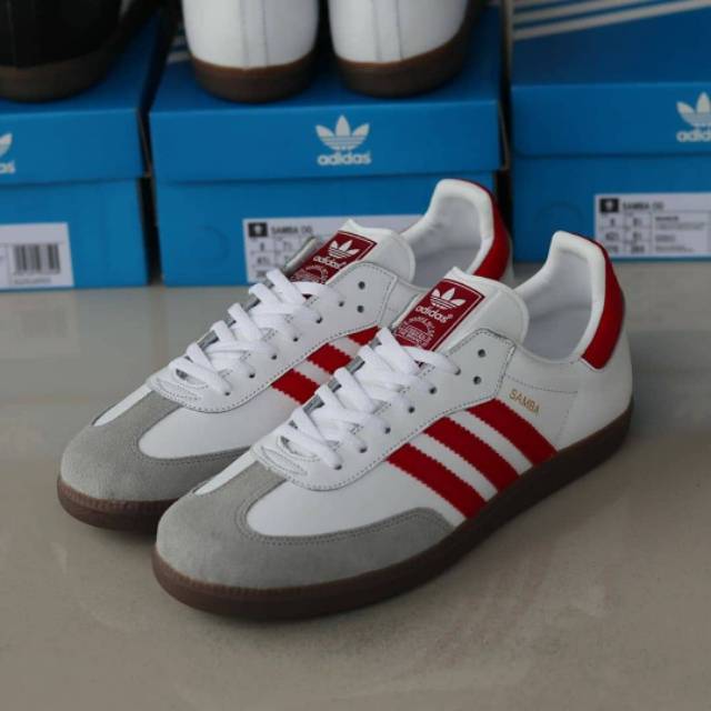 Free Ongkir Sepatu Adidas Samba OG White Red Original BNWB