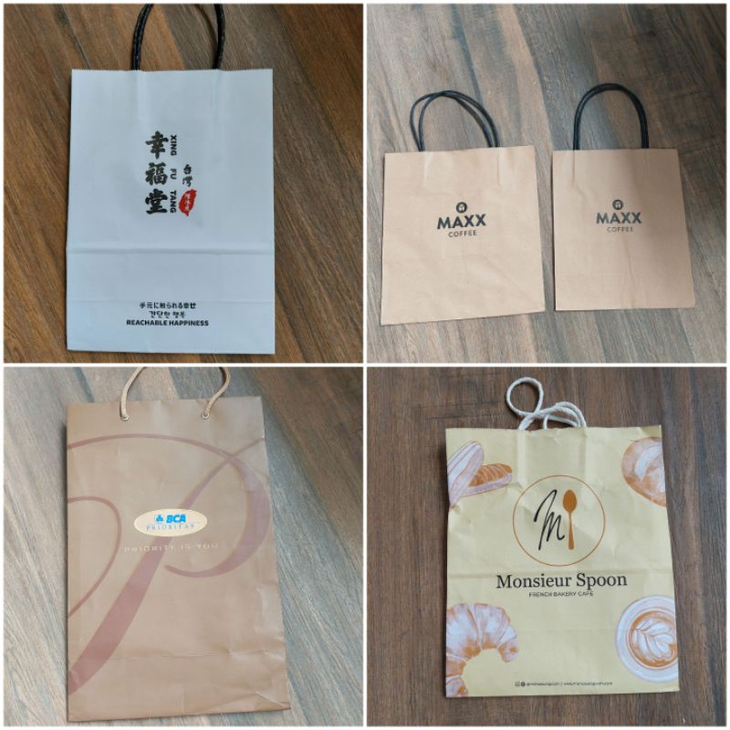 

Paper bag Xing Fu Tang Monsieur Spoon Bca Prioritas Maxx Coffee