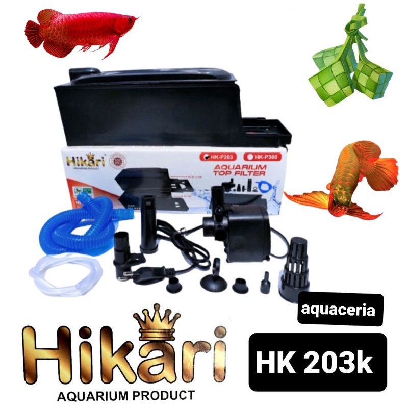 HIKARI HK 203K TOP FILTER AQUARIUM POMPA AQUARIUM 1PAKET