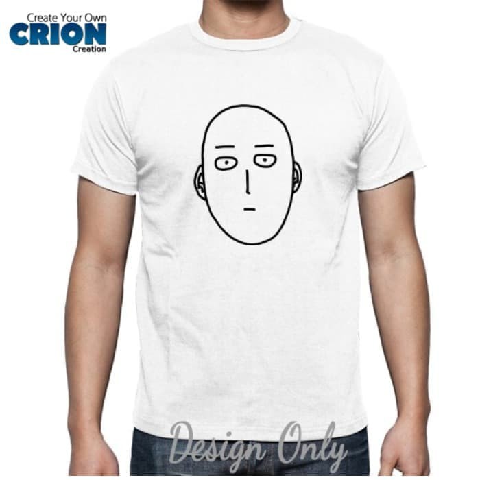 Kaos Anime One Punch Man - Saitama Head by Crion