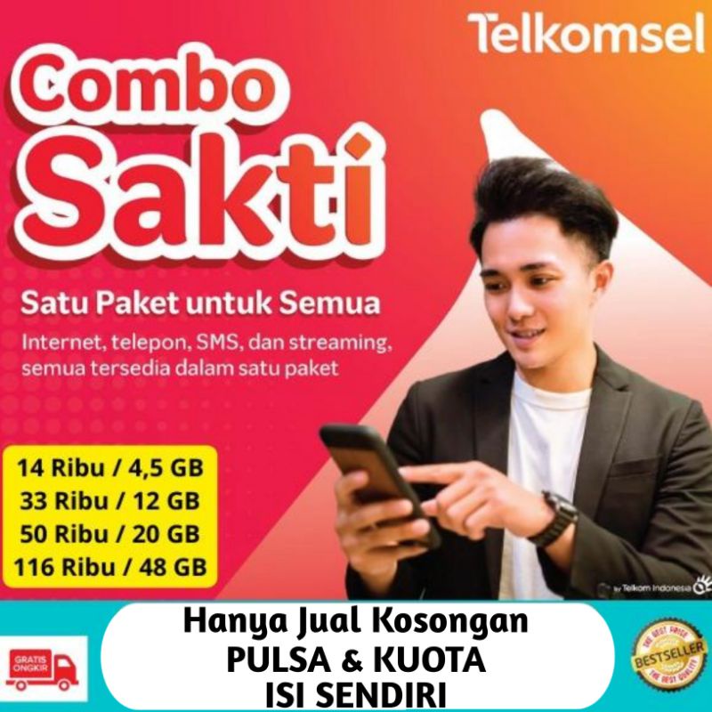 TELKOMSEL KARTU PERDANA COMBO SAKTI MURAH 4GB/12GB/20GB.