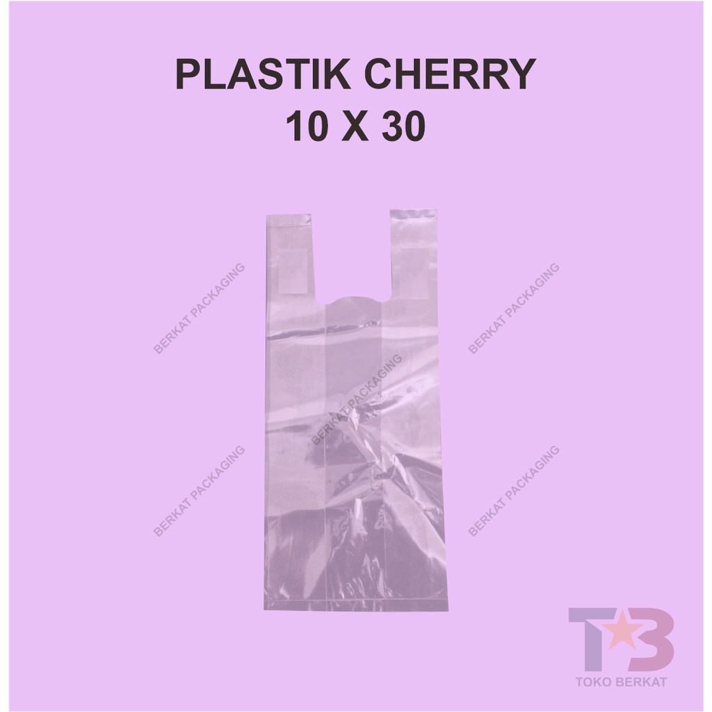 Kantong Tas Plastik HDPE 10 x 30/Plastik HDPE/Plastik Merk CHERRY/Plastik Biasa/Kresek Transparan
