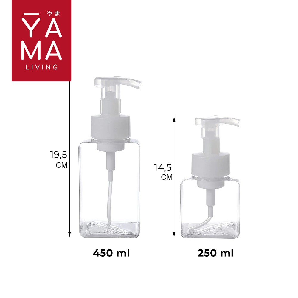 YAMA FOMU Foam Pump Soap Dispenser Bottle Botol Refill Sabun Cair Busa 250 450 ml