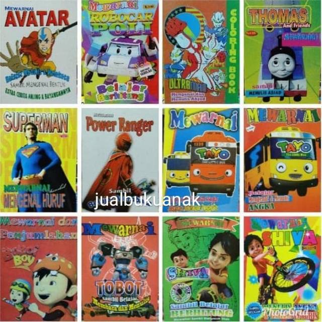 Buku mewarnai Ukuran Besar