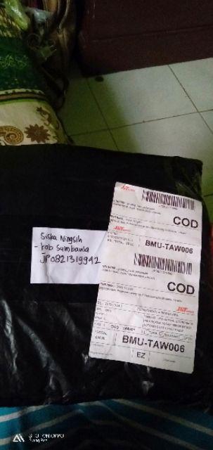 Kemeja Batik Pria Lengan Panjang Size M L Xl Xxl  Bswart Batik Hrb026 Kenongo Hem Panjang Padi