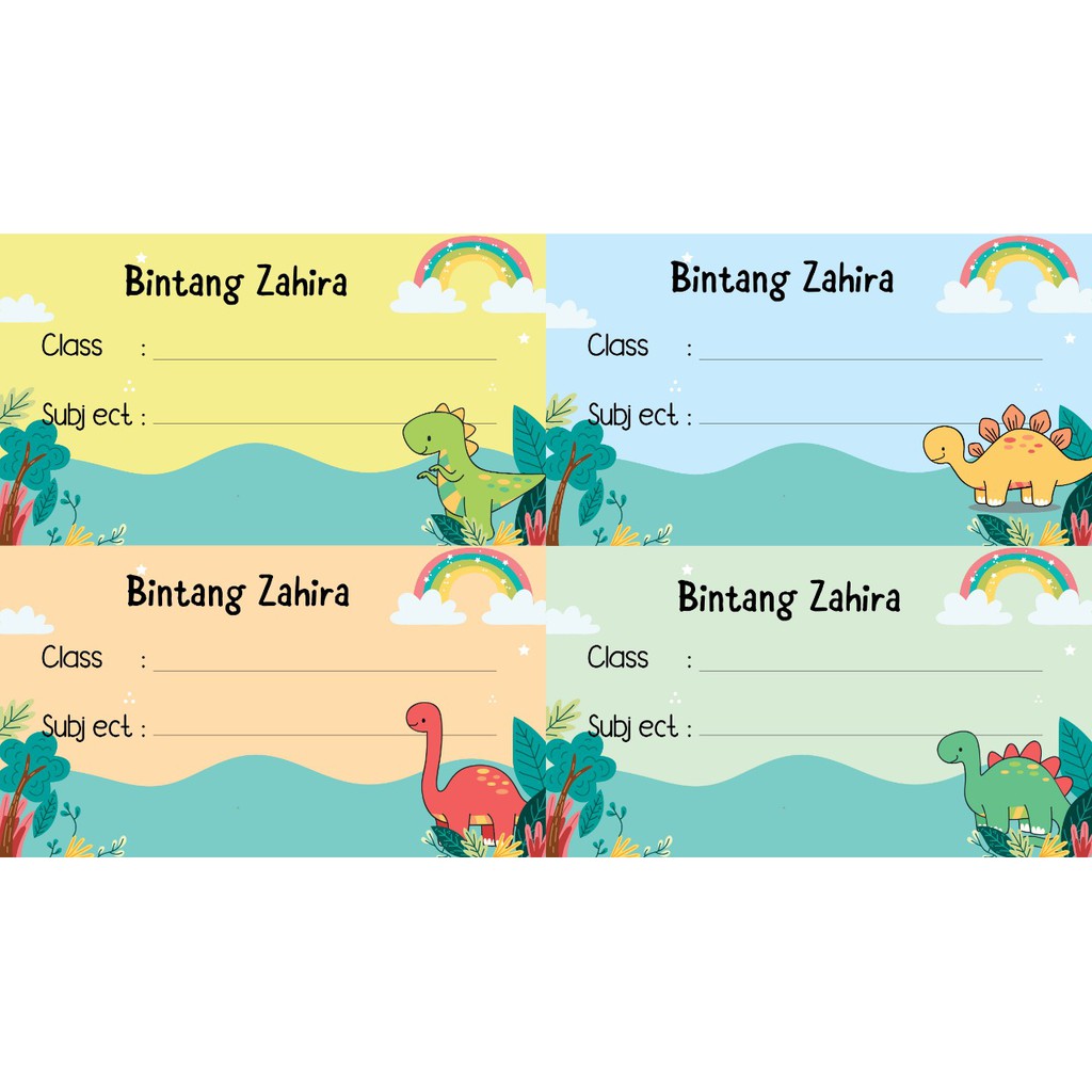 

STICKER MURAH / LABEL BUKU 40pcs / STICKER LABEL BUKU TERBARU / BUKU SEKOLAH