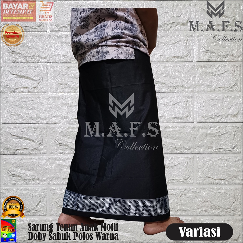 SARUNG ANAK SARUNG TENUN POLOS MOTIF SABUK NAGA ANAK &amp; DEWASA