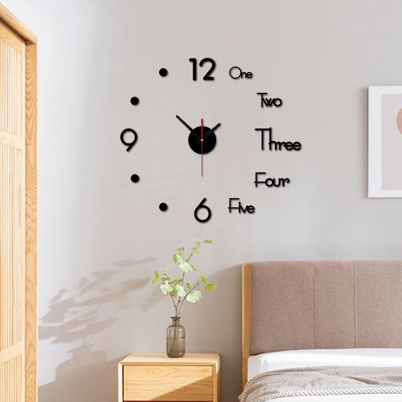 Diskon  Shop - J5076 Jam Dinding Besar DIY 3D /Jam DIY Diameter 40 / Jam Dinding Unik Dekorasi Rumah-2