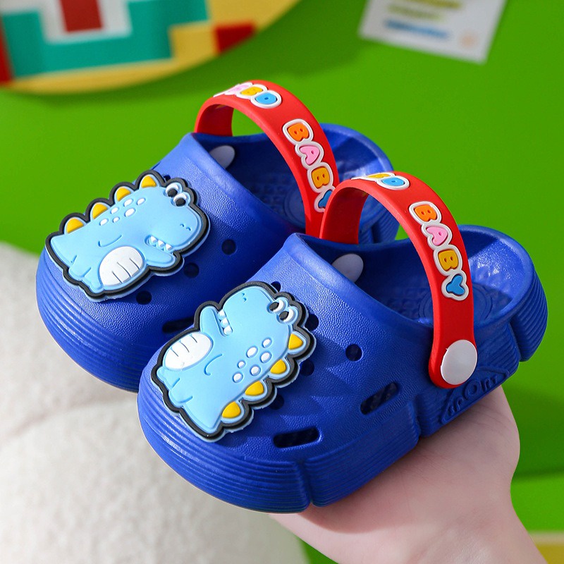 littlekiddoss Sendal Bapao Anak Perempuan Sandal Baim Anak Laki-Laki Dino Import Size 18-28 SH2177N