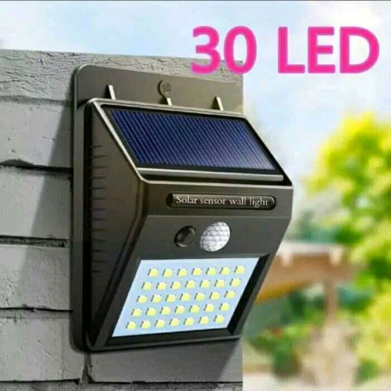 Lampu Tenaga Surya 30led , Otomatis nyala dimalam hari