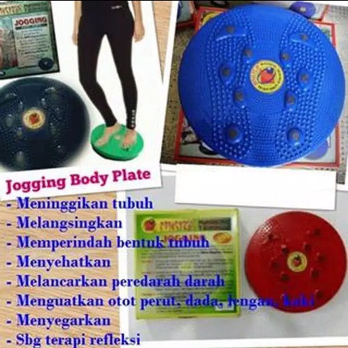 Jogging Magnetic Trimmer Body Plate Waist Twisting Olahraga Putar Tubuh alat pelangsing badan pembakar lemak