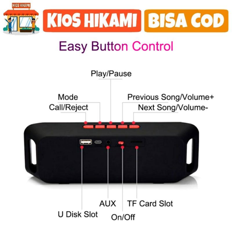 Speaker Bluetooth Megabass Stereo A2DP S208 Multimedia Portable Wireless Murah COD-3