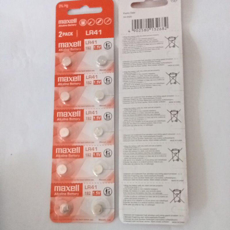 baterai LR 41 MAXELL ORIGINAL