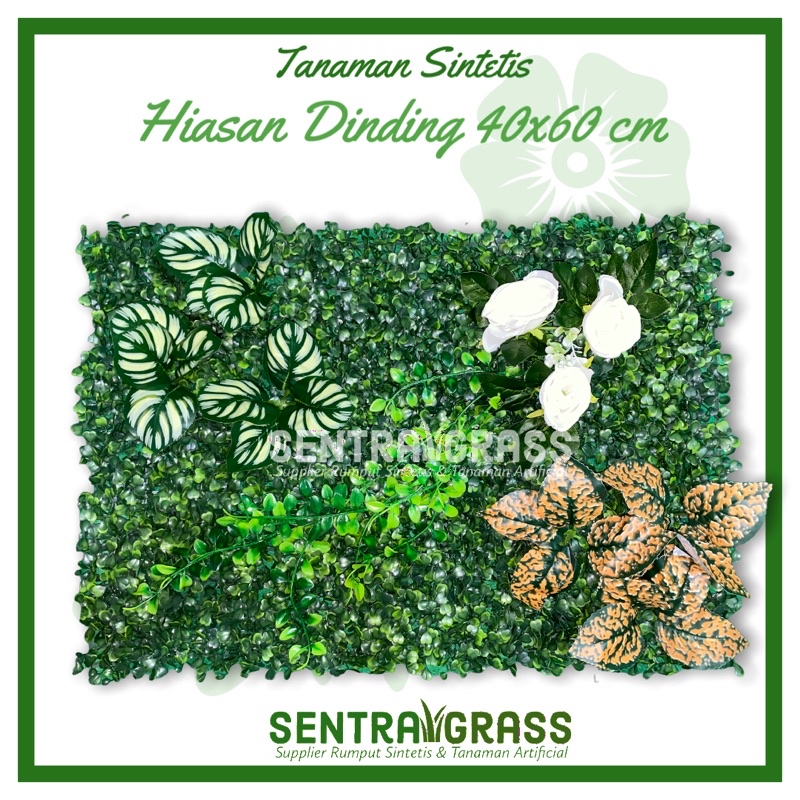 Tanaman Plastik Sintesis Dinding Ukuran 40x60 cm - Tanaman Dekorasi Dinding - Pohon plastik