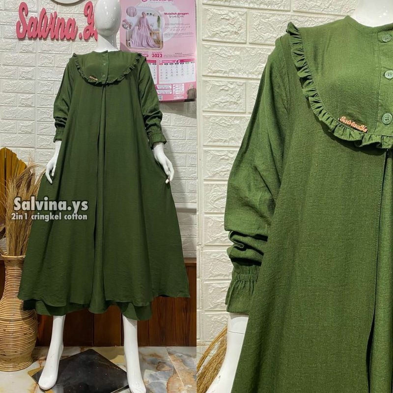 Baju Gamis Wanita Salvina Rompi
