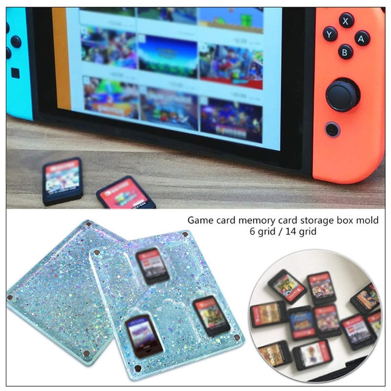 Siy Cetakan Memory Card 6 / 14 Sekat Bahan Silikon Untuk Kerajinan Tangan Diy