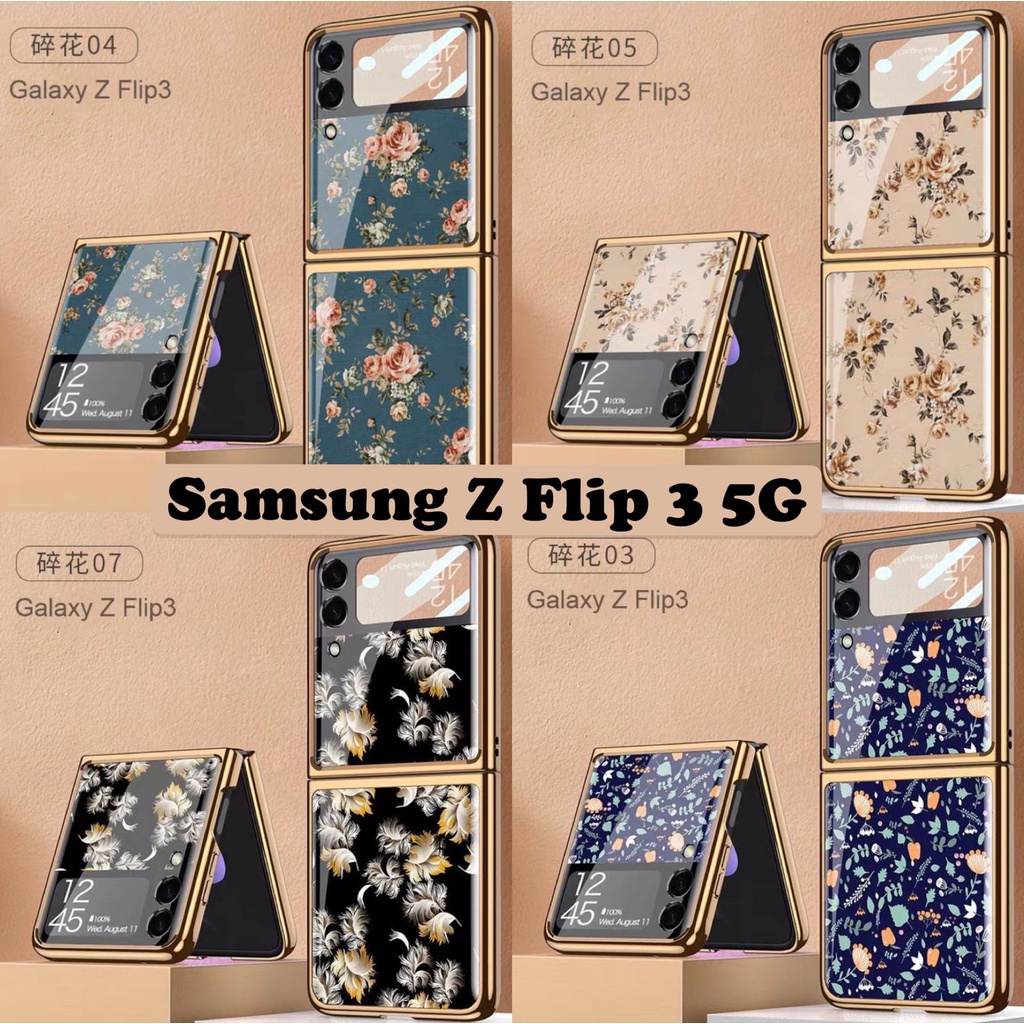 Jual Case Samsung Galaxy Z Flip 3 5g 21 Hardcase Gkk Original Marble Romantic Flowers Pattern Case Shopee Indonesia