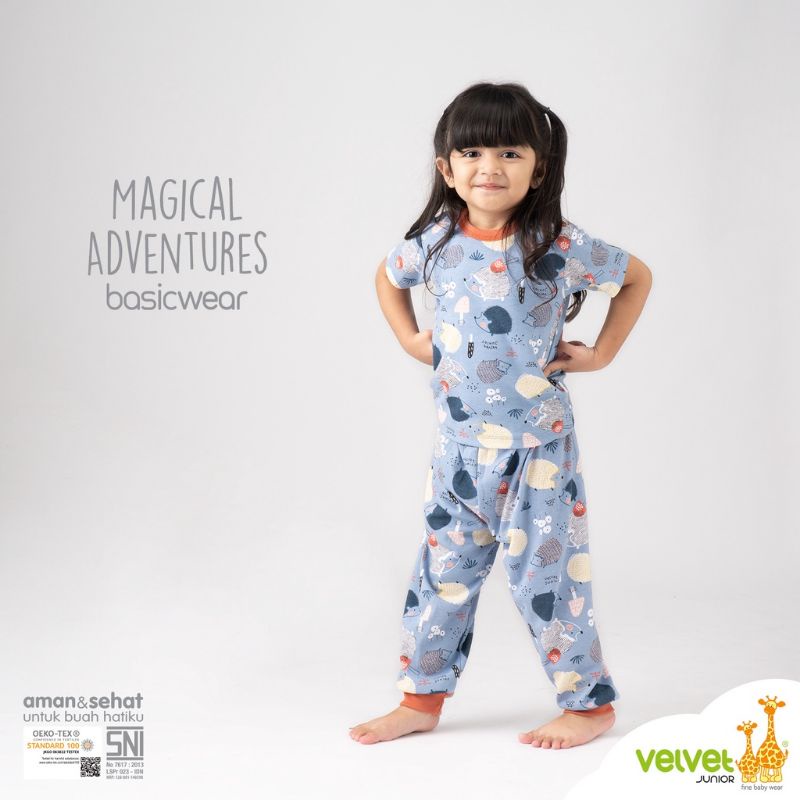 VELVET JUNIOR - SETELAN PENDEK CELANA PANJANG - BAJU ANAK - BAJU BAYI - SET BAJU ANAK