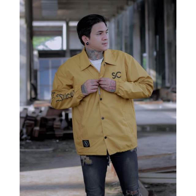 JAKET COACH SCRIMMERS BAHAN TASLAN