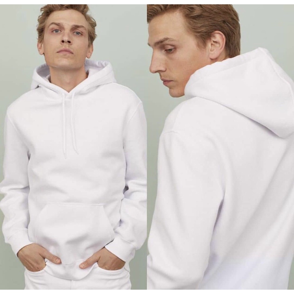 HOODIE POLOS H&amp;M WHITE JACKET STREETWEAR HYPE PREMIUM