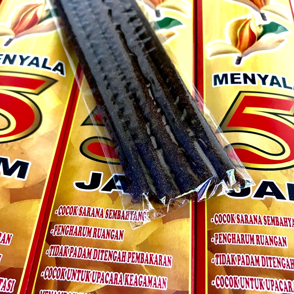 Dupa Hio Jumbo 5 jam Cempaka Panjang 40 cm Abu Dingin isi 5 Stick Produksi Sekar Wangi