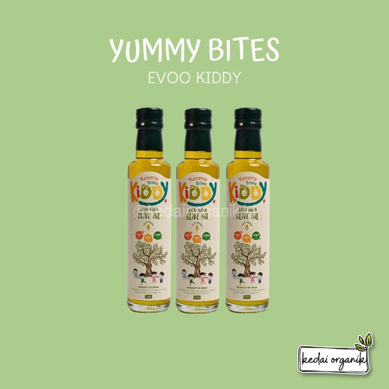 

Yummy Bites EVOO Kiddy / Yummy Bites Minyak EVOO MPASI / EVOO Kiddy 250ml