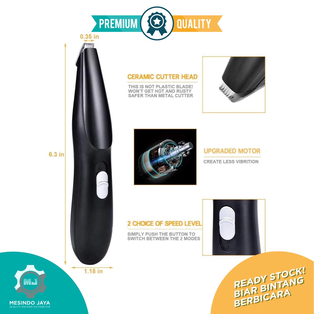 Alat Cukur Hewan USB + LED peliharan Pet Clipper anjing kucing paw clipper mini CUKURAN BULU PET PAW TRIMMER