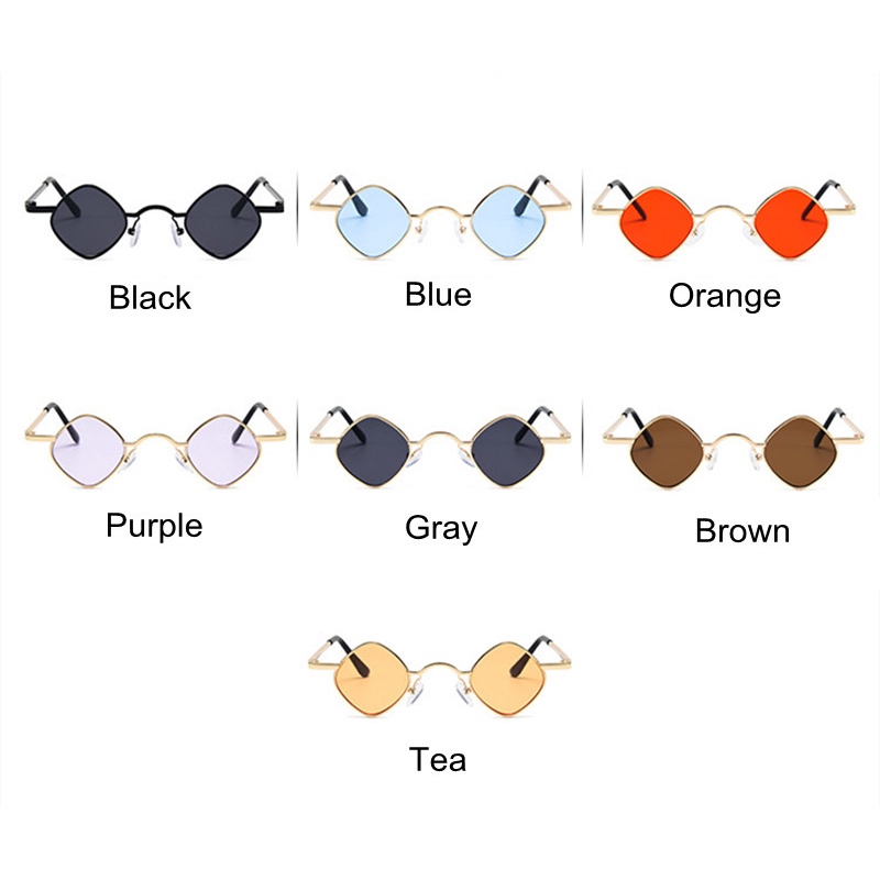 Fashion Small Frame Kids Sunglasses Candy Color Cute Funny Metal Sunglasses