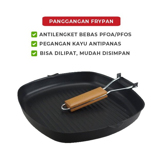 SQUARE GRILL PAN UKURAN 20cM