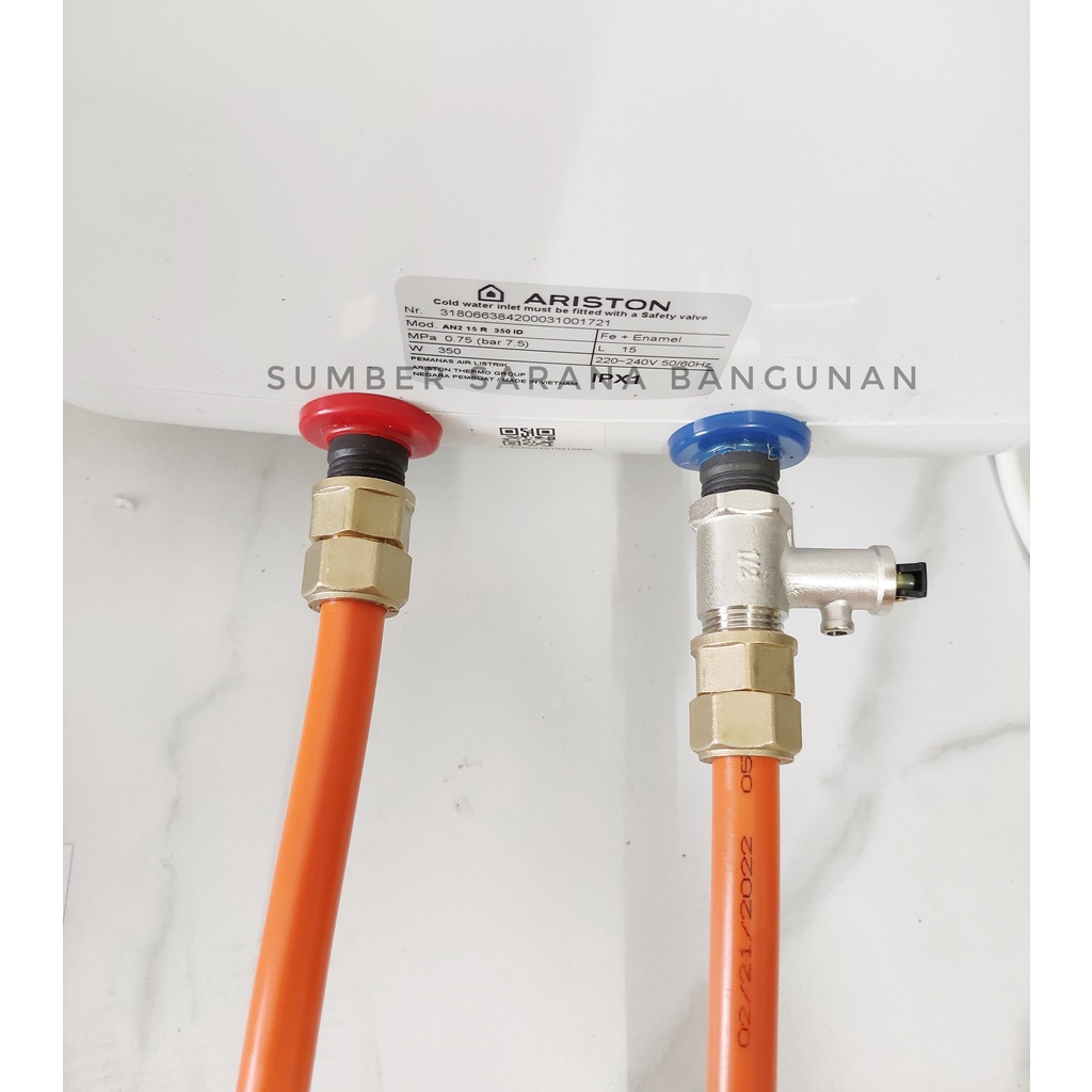 Paket Lengkap Instalasi Water Heater Tanpa Bobok Tembok / Luar