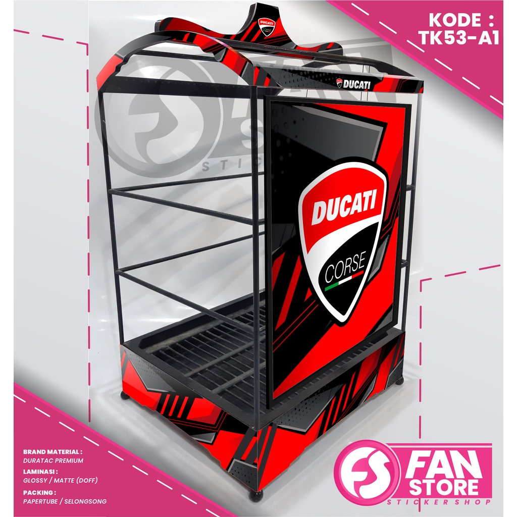 Stiker Decal SANGKAR KOTAK EBOD JAYA / Decal Sangkar Kenari Oriq Jaya Custom