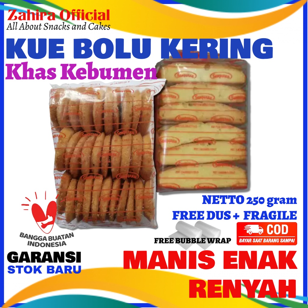 

Oleh-oleh Kue Bolu Cukil Kering Roti Panggang Khas Kebumen 300gram