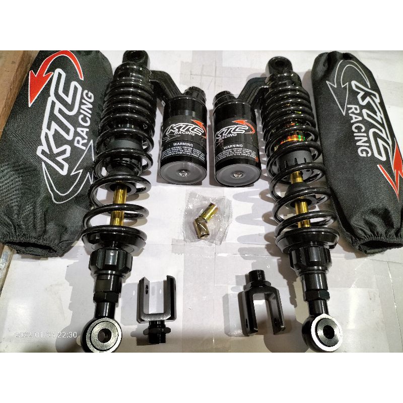 SHOCKBEAKER TABUNG KTC EXTREME 280mm 320mm 340mmn BLACK SERIES Jupiter RX king Tiger Vega Supra Nouvo aerox nmax new nmax old pcx dll/SHOCK BELAKANG BEBEK KTC EXTREME RACING copy  BLACK SERIES NEW PRODUK-3