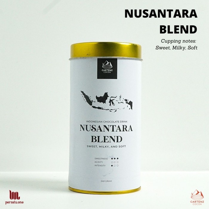 

[CARTENZ COCOA] Nusantara Blend Chocolate Powder Drink Canister 240 g