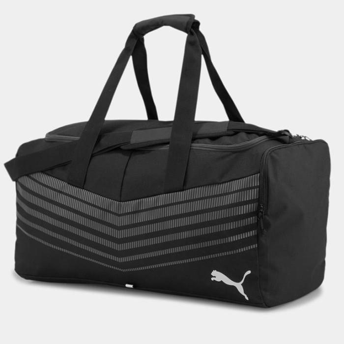 Tas Puma Duffle Ftblplay Sports Gym Travel Bag Aspalt Black Original