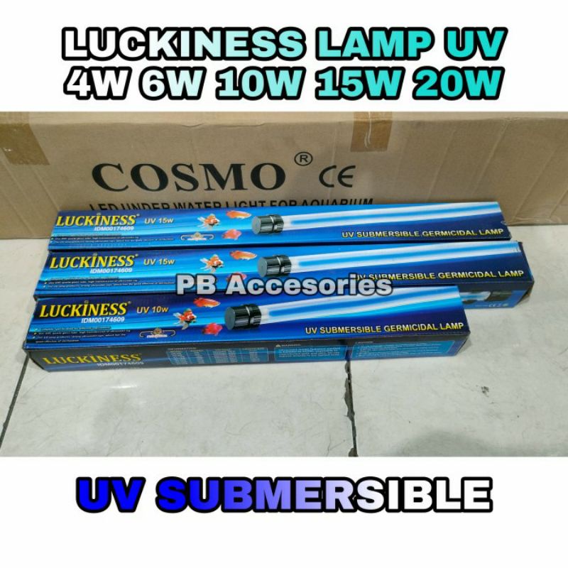 LAMPU CELUP UV LUCKINESS STERILIZER AQUARIUM KOLAM 