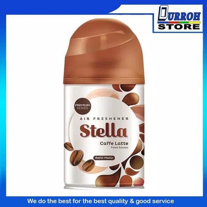 Order Langsung Stella Refill Matic CAFFE LATTE 1 KALENG Pengharum Ruangan Kopi Coffee Terlaris