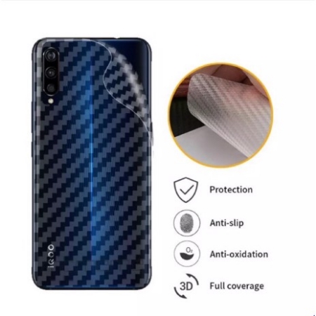 STICKER GARSKIN CARBON BACK VIVO Y19 Y71 Y81 Y83 Y91C V19 Y12 Y15 Y17 Y93 Y91 Y95 V17 V17 PRO