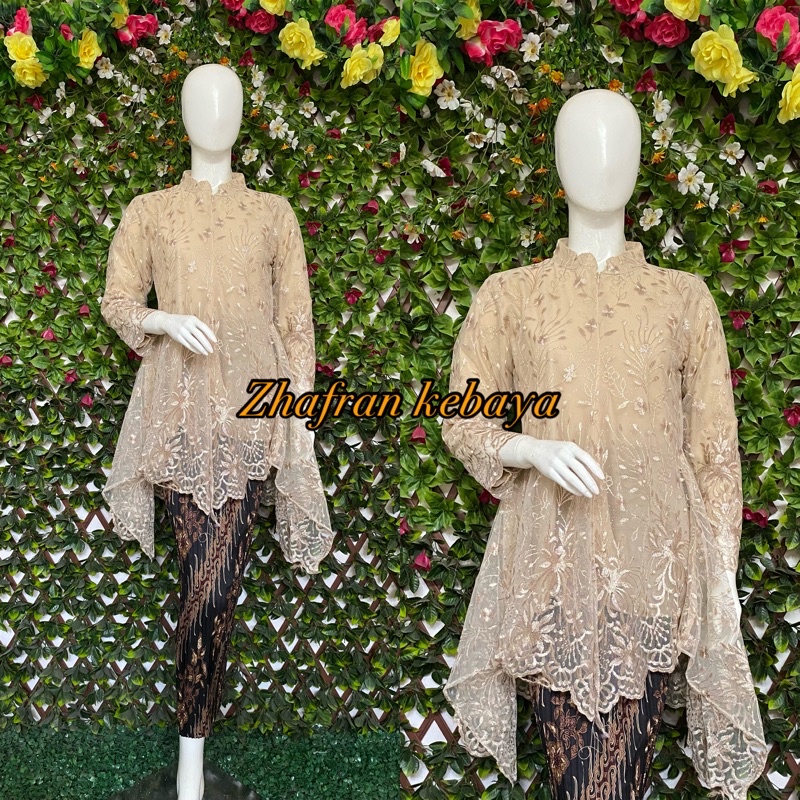 Kebaya Modern Tunik Kebaya Busui Bahan Tulle Favorite/Sanghai-1
