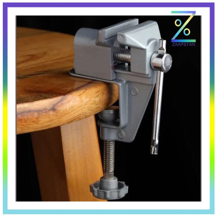 YTC Vise Clamp Capit Meja Alat Penjepit Kayu - 12E8F3 - Silver