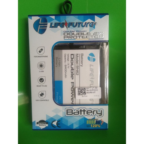 baterai life future xiaomi BN62/Poco M3/RM 9T