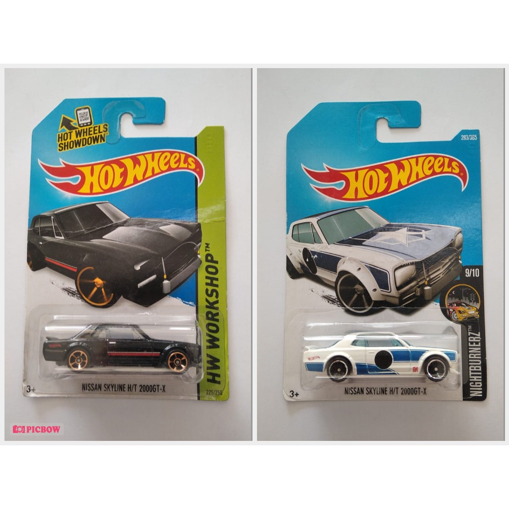 Diecast Hot Wheels NISSAN SKYLINE H/T 2000GT-X HT Hako 2000 GT Putih Hitam Hotwheels HW Mobil Mainan