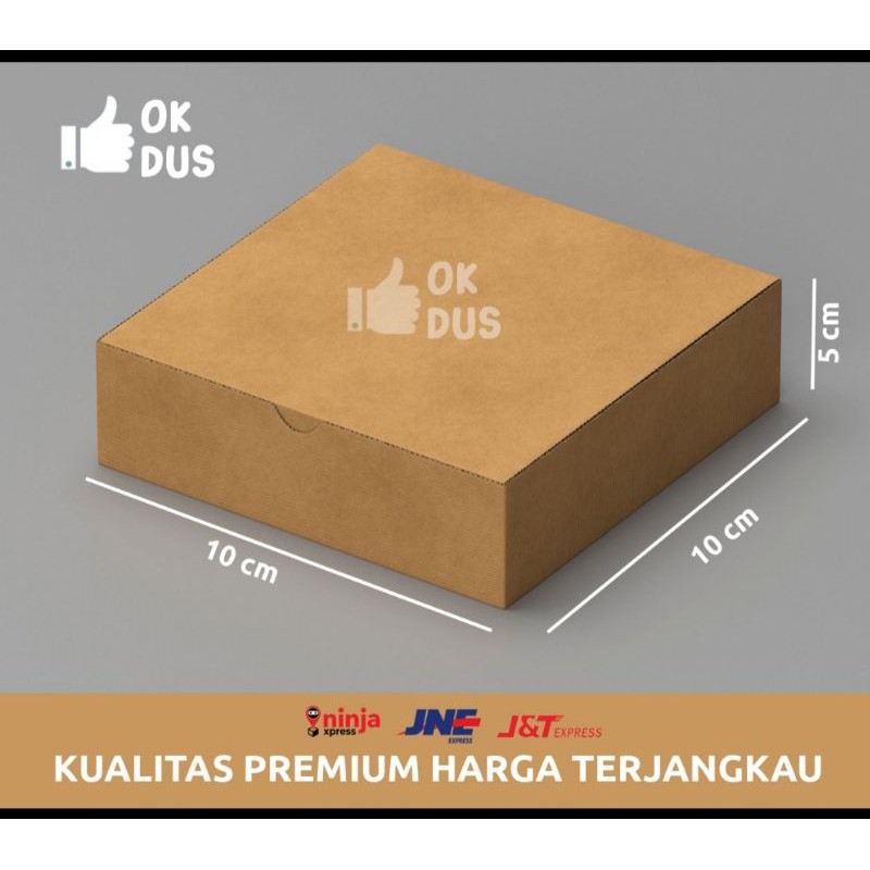 

dus die cut 10x10x5 box aksesoris murah