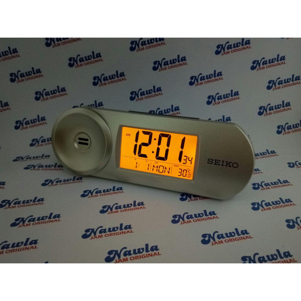 Seiko Alarm Clock QHL067A Digital Thermometer | Jam Weker QHL067