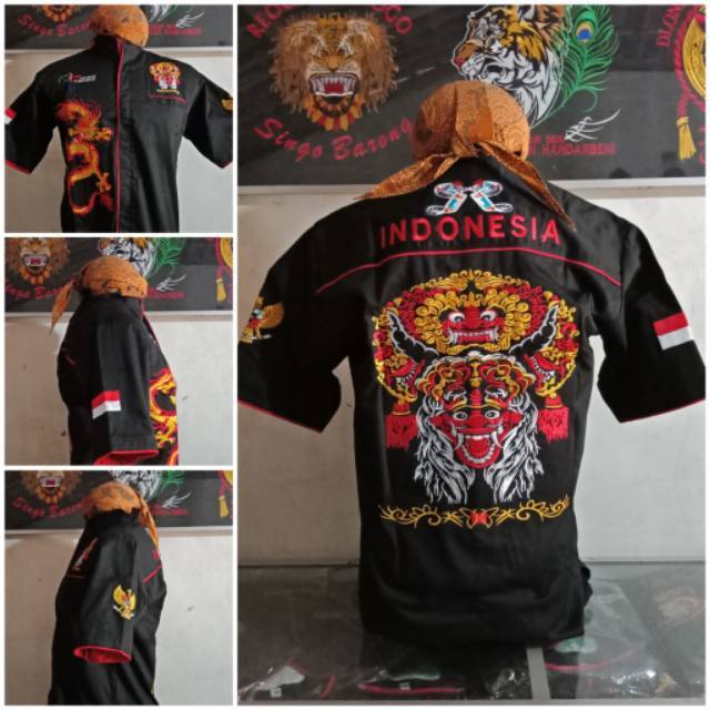 Baju Hem Jaranan thek Untuk Dewasa Dan Anak Anak seni jaranan devil  Bahan Drill Kualitas Premium