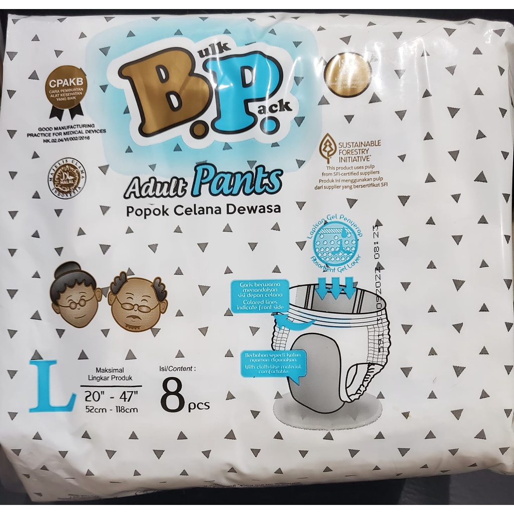 BP OTO ADULT DIAPERS MURAH / POPOK CELANA DEWASA CELANA Size M, L, XL dan XXL