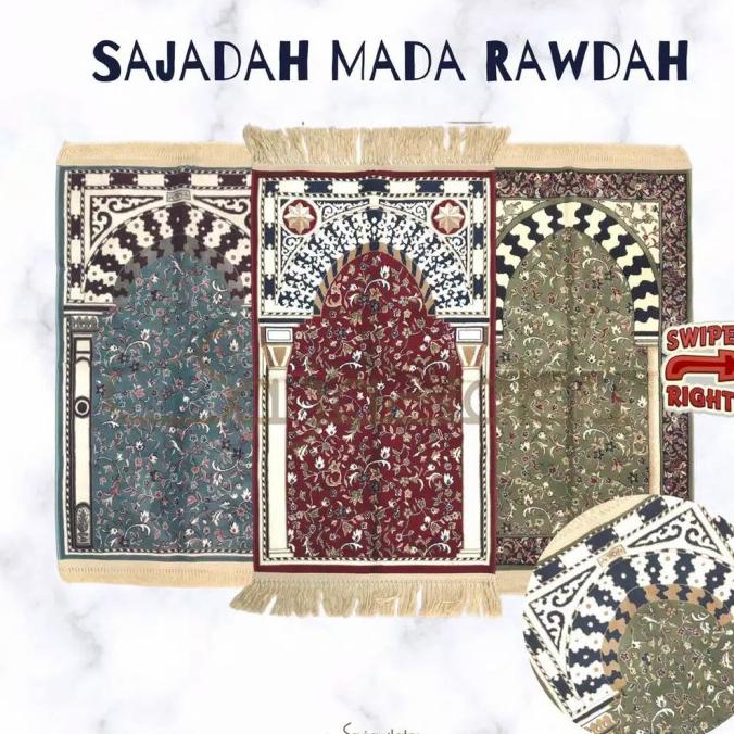 Wow Sajadah Kano Rawdah Original - Tebal - 10 Mm Murah