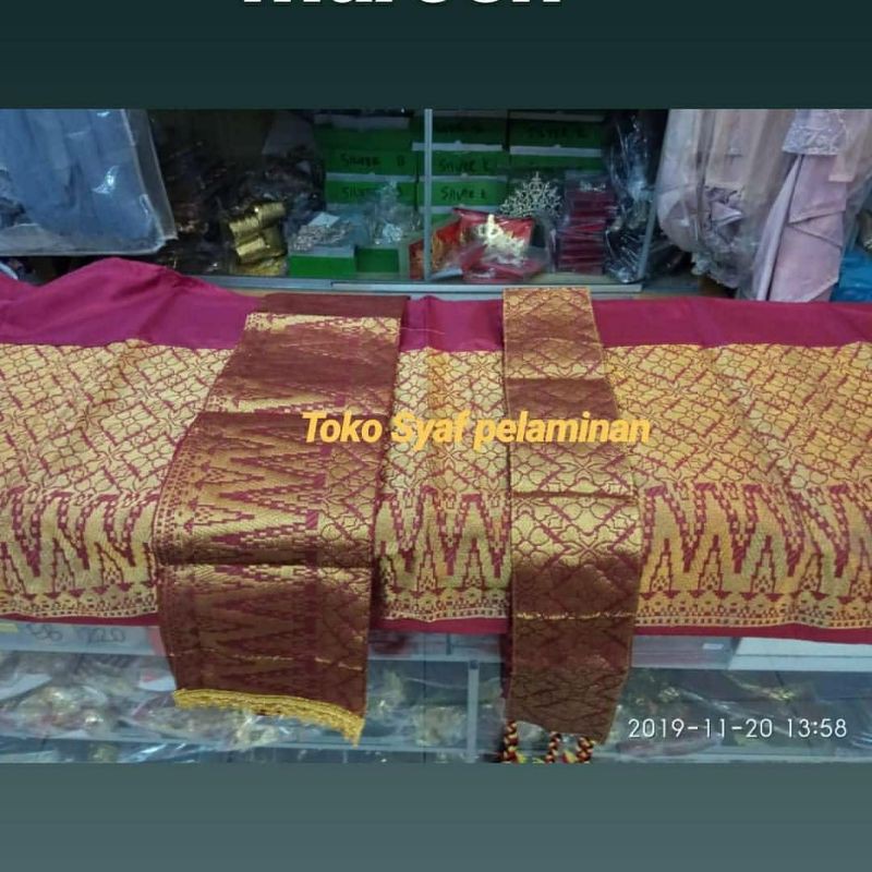 Songket meteran laki-laki sudah di poring