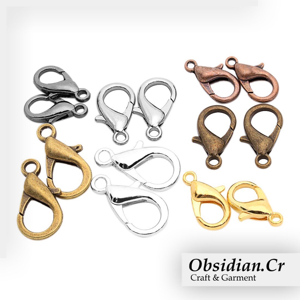 Kokot Udang 10mm 12mm 14mm 16 mm Kait Strap Masker Kaitan Gelang Kalung Pengait Lobster Aksesoris Wanita