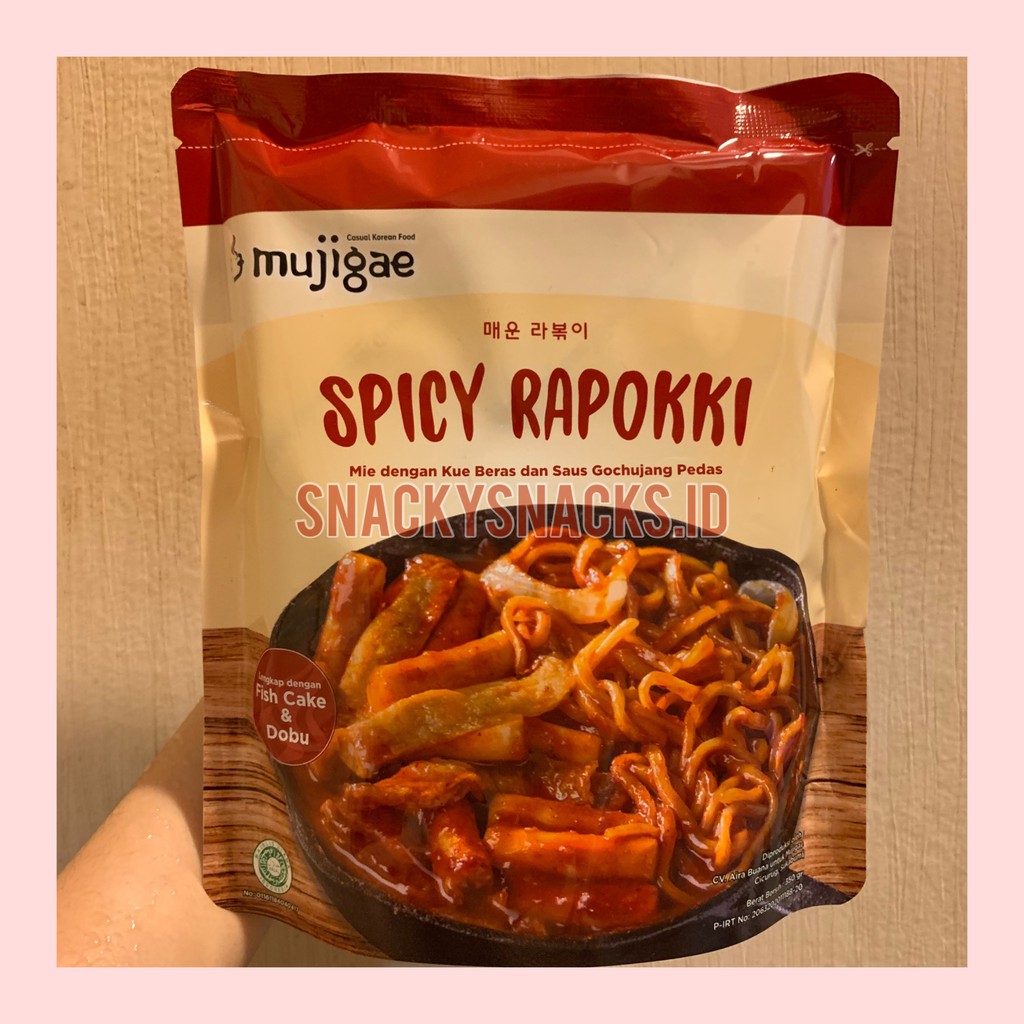 

MUJIGAE Spicy Rapokki / Ramen Topokki 350GR